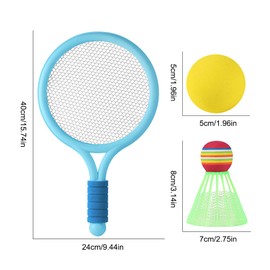 JurciCat Shuttlecock Set Children's Badminton Set Tennis Racket Children's Toy Badminton Racket Gift Set for Children Outdoor Indoor Sports