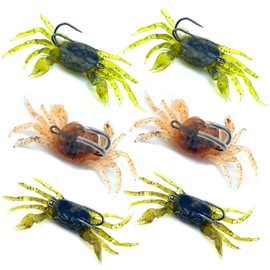 S-NET SN-363-KW Crab Shaped Worm Crab Fish Hook Hook Fake Bait Soft Lure Octopus Fishing Bait Black Dai Chinu Red Snapper 3 Colors Pack SN-363-KW Set of 2