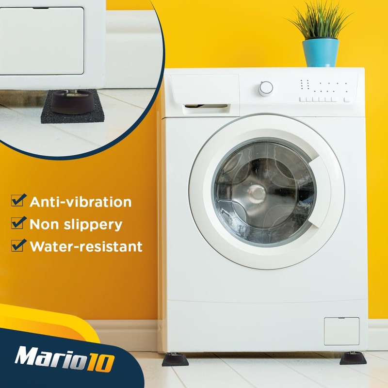 Mario10 Multipurpose Anti-Vibration Pads and Cups (black-cups, set)