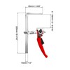 QWORK Ratcheting Table Clamp, 4 Pack Quick Release Bar Clamp