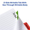 Avery Margin Ultra Tabs, 2.5" x 1", 2-Side Writable, Assorted