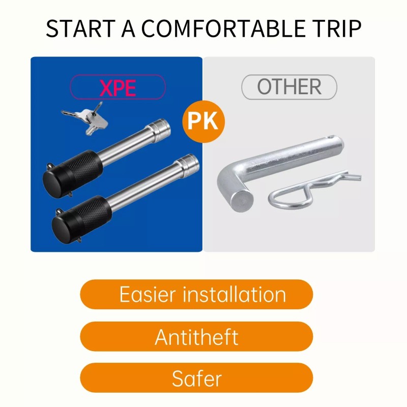 OCTORA Adjustable Trailer Hitch Fits 2" Receiver 6 Inch Drop