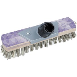 EUROHOME Mosaic Scrubber - Cleaning Brush with Dense Brown Bristles - Scouring Brush 26 cm for Perfect Scrubbing Results - Brush with Thread Adapter for Easy Connection