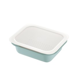 Richell Rectangular Colander & Vat, With Lid