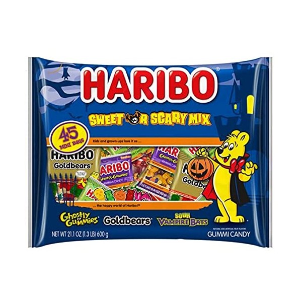 Haribo Sweet or Scary Mix Treat Pack 45 Count