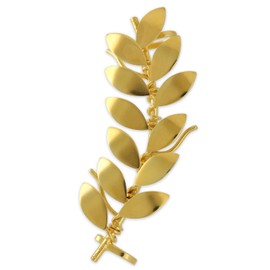 Handmade geschenk für sie Links - Gold Olivenblatt Ohr Manschette Ohrring kein Piercing, Geschenk, Ohrringe, Ohr Kletterer Ohrring nicht durchbohrt Muttertagsgeschenk Mama