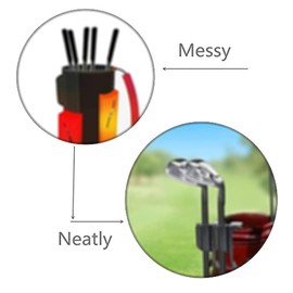 2 Pack Golf Putter Clip Golf Bag Clip on Putter Clamp Holder Golf Putter Clips Organizer Ball Marker for Golf Accessories