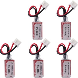5X ER3 3.6V  PM-20BL PLC Battery with Plug 1100mAH for Mitsubishi F940