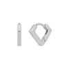 Gold&Deer 14K Goldfield Square One-Touch Earrings White Gold / 골드앤디어