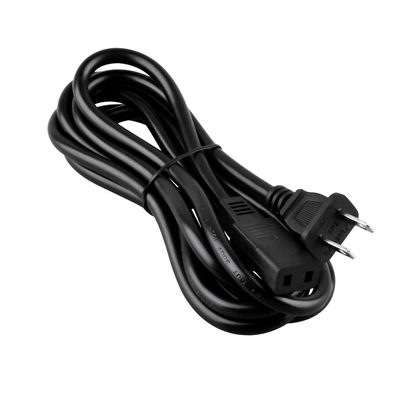 SKKSource 8ft 2-Prong Square AC Power Cord Cable Lead for