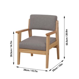 AFBKSS&BB Kids Sofa Chair，Wood Frame Children Couch, Kids Detachable Armchair, Child Furniture Chair(Grey)