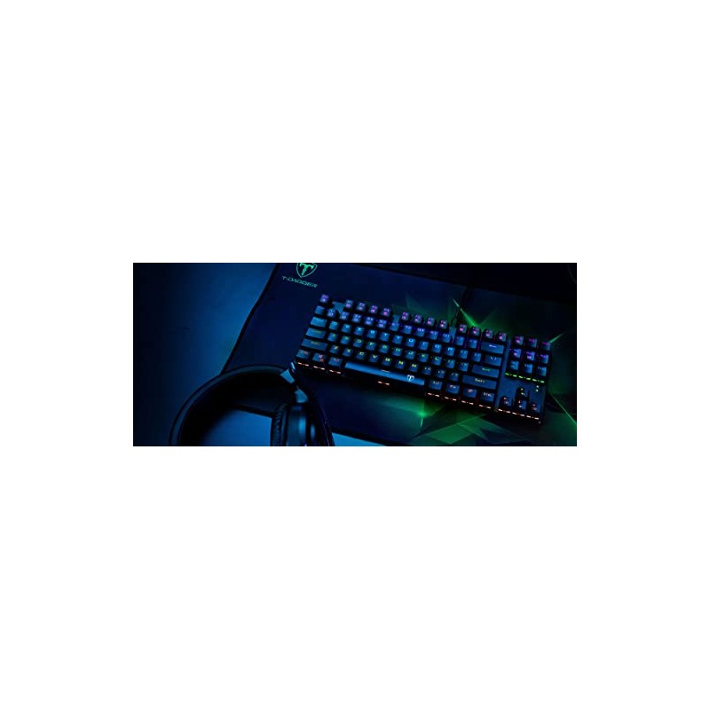 T-Dagger Teclado Gamer Mecánico Bora T-TGK313 Rainbow Blue Switch
