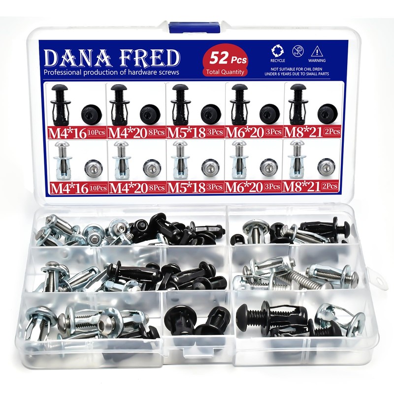 Dana Fred 52 Sets Molly Jack Nuts with Button Head