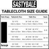 SASTYBALE Lemon Tablecloth Rectangle 52 x 70 Inch, Spillproof Wrinkle