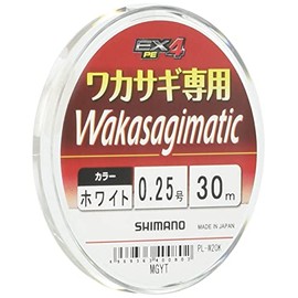 シマノ(SHIMANO) ワカサギ PEライン ワカサギマチック EX4 60m 0.25号 ホワイト PL-W40K 釣り糸