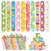 Mienocol 24 PCS Easter Slap Bracelets Wristband Slap Bands,Easter Party