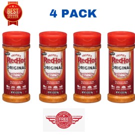 Frank's RedHot Original Seasoning Blend (Hot Sauce Powder) 4.12 oz - PACK OF 4