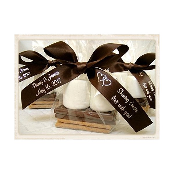 300 Smores Bags 4W"x2D"x8H" Clear Gusseted Poly Bags for Your Wedding and Party Favors - S'mores