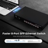 ienRon 8 Port SFP+ Switch, Unmanaged 10G SFP Switch with