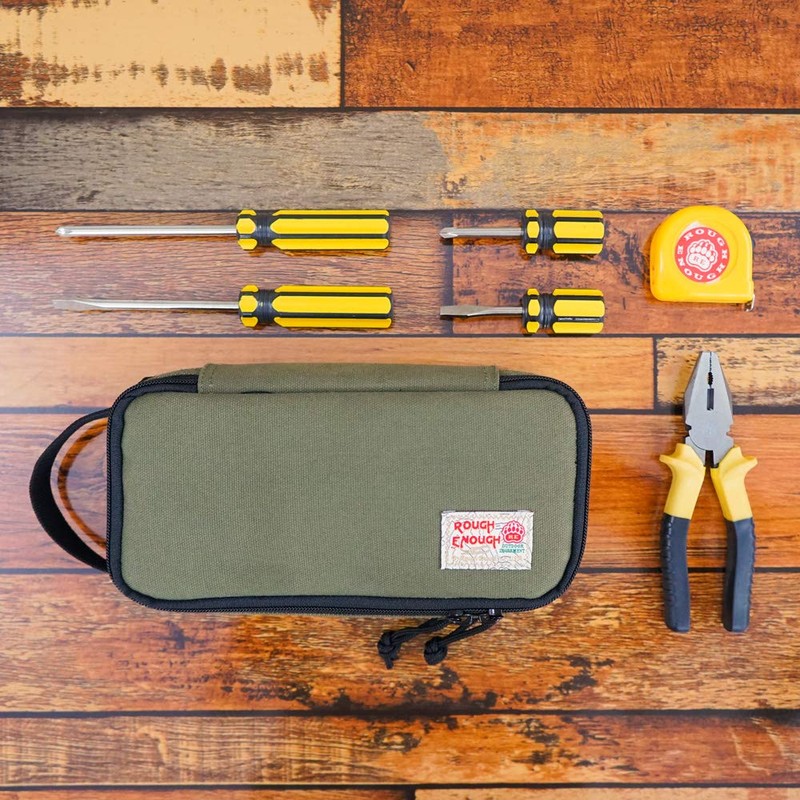 Rough Enough Small Tool Bag Pouch Box Large Pencil Case