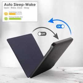 Forefront Cases Case for Tolino Shine 4th Generation (Model: 2022) - Navy Blue - Thin and Lightweight, Smart Auto Sleep/Wake Protective Case (Pocket) for Tolino Shine 4th Generation