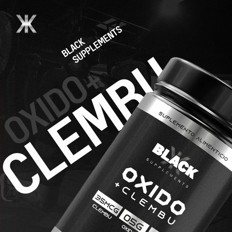 Black Supplements Oxido Nítrico Clembu 1kg Pre Entreno Moras