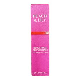 PEACH & LILY Retinal For All Renewing Serum | Reduce fine lines | Works to Smooth, Lift, Firm, Brighten | 0.1% Retinal & 0.3% Ectoin | 30ml / 1.01 fl oz.