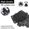Wopanxye 24 Pack Straight Brackets for Wood Board, Plates Joining