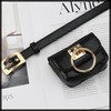 White Fang BT493 Women's Belt, Leather, Pouch, Pin Belt, Simple,