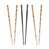 Set of 6 Hair Sticks with 3 Diamonds Chopsticks -