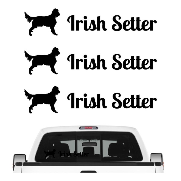 siviwonder Irish Setter Red Sticker Set of 3 Dog Stickers