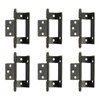 sourcing map 6Pcs Cabinet Hinges Full Inset, 3.4x0.78Inch Partial Wrap