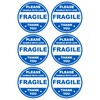 2 inch 300 PCS Blue Fragile Handle with Love Labels