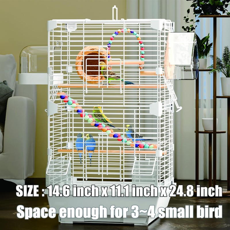 Craftsboys Basic Bird Cage, 24.8inch Parrot Cage (24.8" x 14.6"