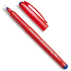 Manuscript (Pack of 30) Blue Handwriting Pens Comfort Grip School Kids Handwriter