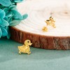 Duck Earrings Sterling Silver Gold Duck Stud Earrings Animal Duck
