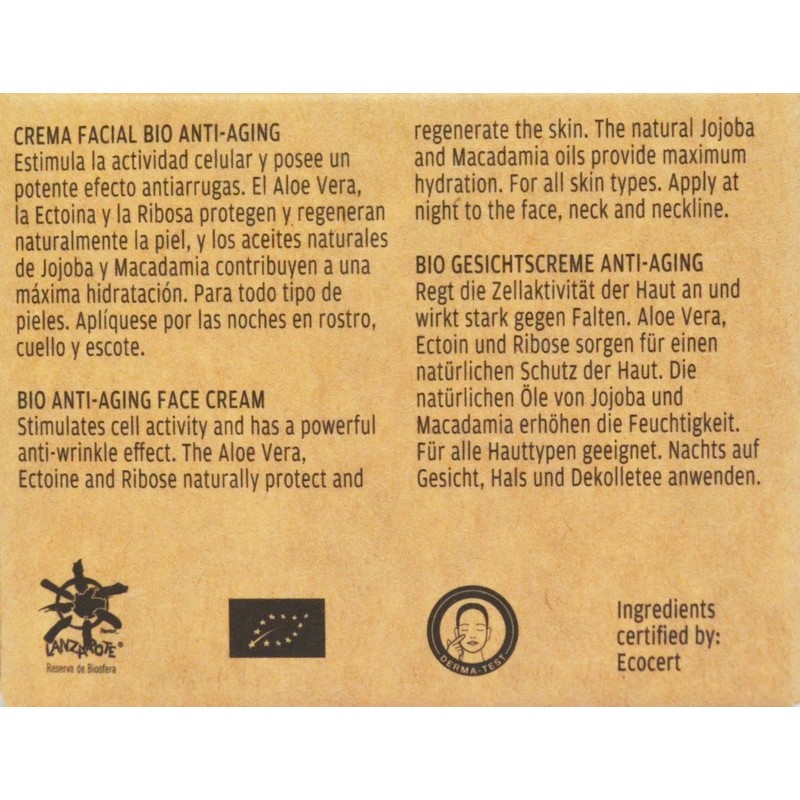 Lanzaloe Bio-anti Ageing Aloe Vera Face Cream (Night) 50 ml