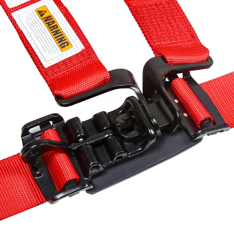 Wuidail 4 Point Harness Seat Belt with 2 Inch Padding