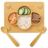 ROCCED Suction Plates for Baby Placemat Spoon Fork Set for