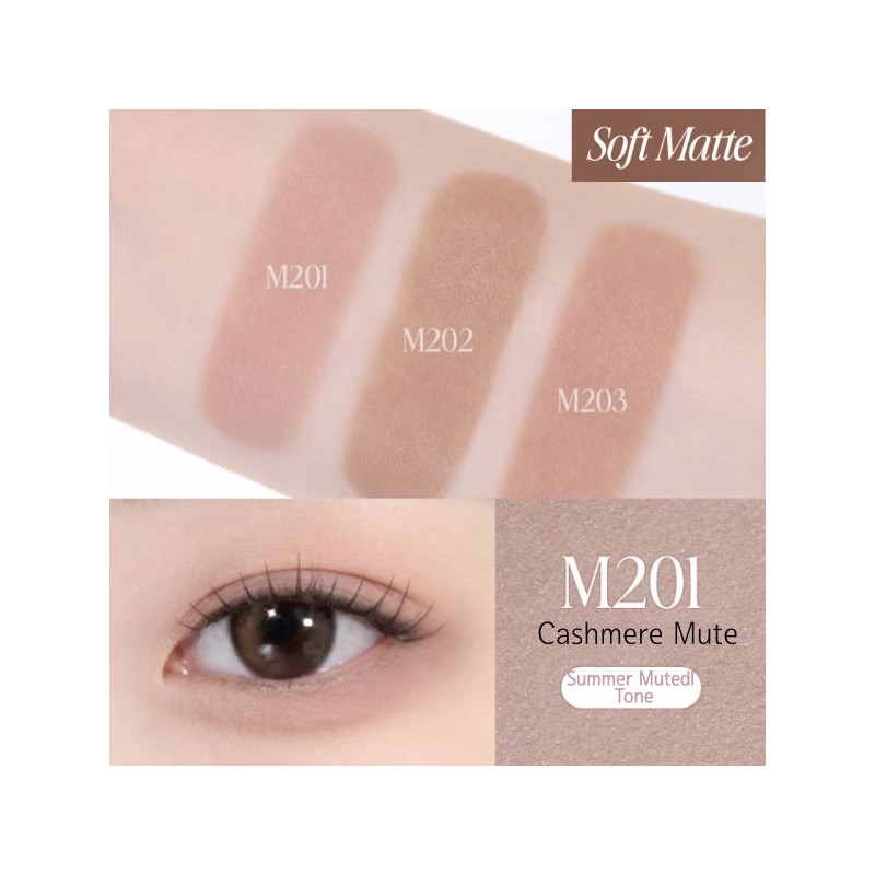 CLIO Soft Blending Shadow Stick 1.4g [Shimmer/Matte/Glitter], Color:S101. Fallin Peony