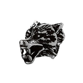 NKlaus Wolf Head Beard Pearl with Large Opening 925 Sterling Silver 6442, Sterling Silver, No Gemstone