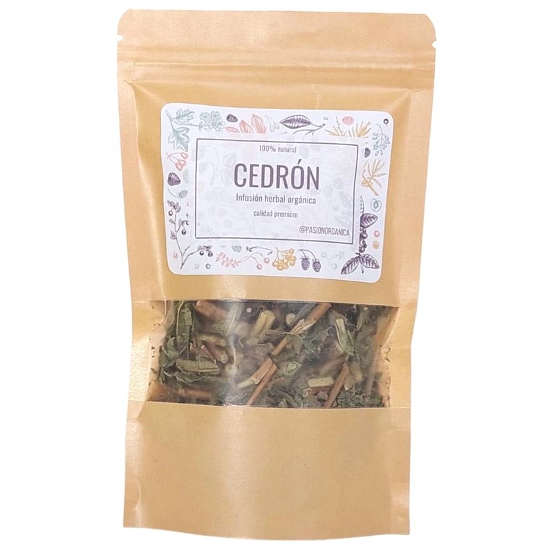 Pasión Orgánica - CEDRÓN ORGÁNICO Certificado premium deshidratado té infusión