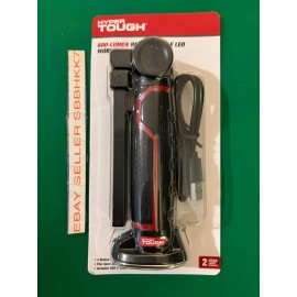 HYPER Tough Luz de trabalho LED recarregável hiper resistente com base magnética 600 lúmens frete grátis