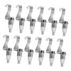 WOONEKY 12pcs Adjustable Picture Rail Hooks for Wire Rope Professional