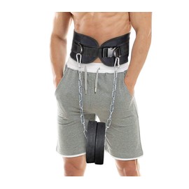 HemeraPhit Dip Belt with Chain Body Building Weight Lifting Weight Belt (Plastic Buckle)