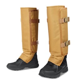 Polainas de serpiente protectoras de serpiente, impermeables, protección contra mordeduras para piernas inferiores, polainas a prueba de serpientes adecuadas para hombres y mujeres, tamaño ajustable para caza y trabajo en granja