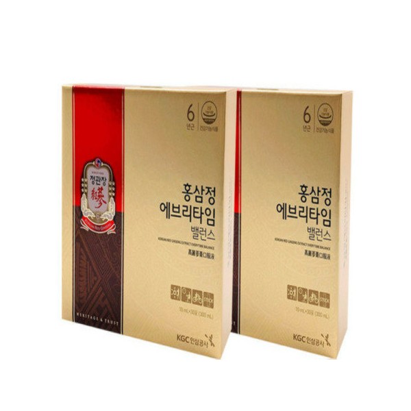 CheongKwanJang Red Ginseng Extract Everytime Balance 10ml 30 pieces, 2 boxes / 정관장 홍삼정 에브리타임 밸런스 10ml  30개입 2박스
