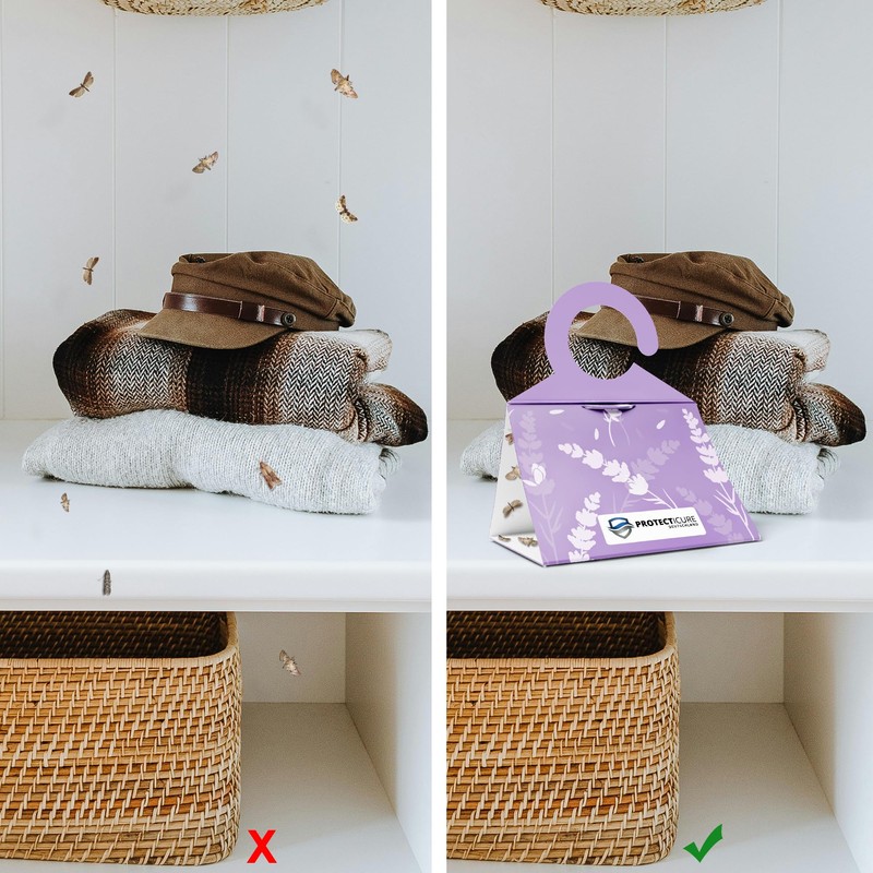 Protecticure High-quality clothes moth traps - 8 moth traps for