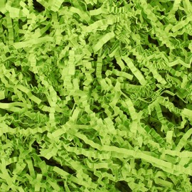 Outus 1LB Crinkle Cut Paper Shred Filler Shredded Paper for Gift Box Crinkle Paper Metallic Shredded Crinkle Cut Paper Easter Grass Tissue Paper for Wedding Birthday Wrapping Boxes Bags (Green)