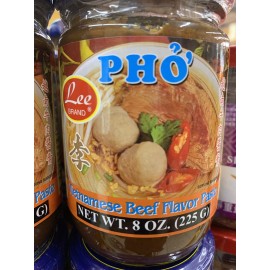 Lee Brand [4 Jar x 8oz] Lee Brand Beef flavor Paste Bouillon SOUP Gia Vi Nau Pho